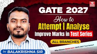 Stop Losing Marks in GATE 2027 | Best GATE Test Series Strategy | GATE Online Test Series Guide!