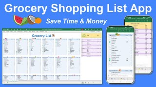 🍉Grocery Shopping List App: Add Prices, Compare to Budget, Save Time and Money: iPhone / Android🍓 screenshot 4