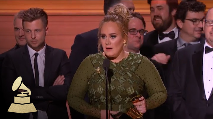 Adele Wins Album Of The Year | Acceptance Speech | 59th GRAMMYs