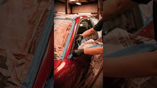 BMW E46 Full Paint Transformation ASMR | Metallic Red Restoration & Cinematic Test Drive #automobile