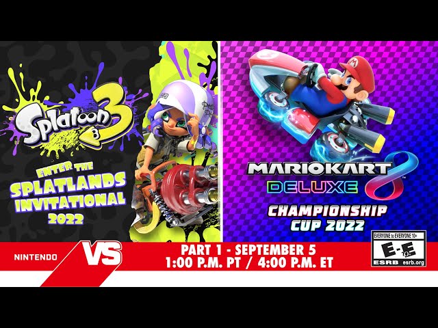 Image Mario Kart 8 Deluxe Championship Cup 2022 and Splatoon 3 Enter the Splatlands Invitational 2022