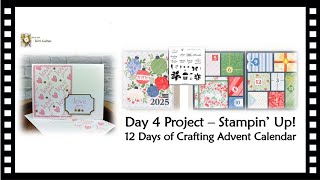 SPOILER!  Day 4 Stampin Up! 12 Days of Crafting Advent Calendar Project