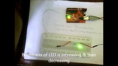 Increasing and Decreasing LED brightness using ARDUINO