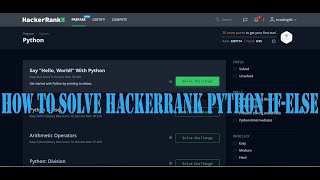 HackerRank - How to Solve  Python If-Else