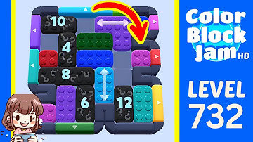 Color Block Jam Level 732 Solution Walkthrough
