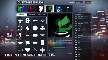 BF4 Emblem - Hulk - Tutorial ( Battlefield 4 Emblem )