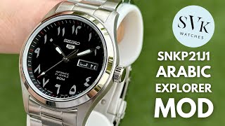 Seiko SNKP21 Arabic Explorer Mod - 38mm