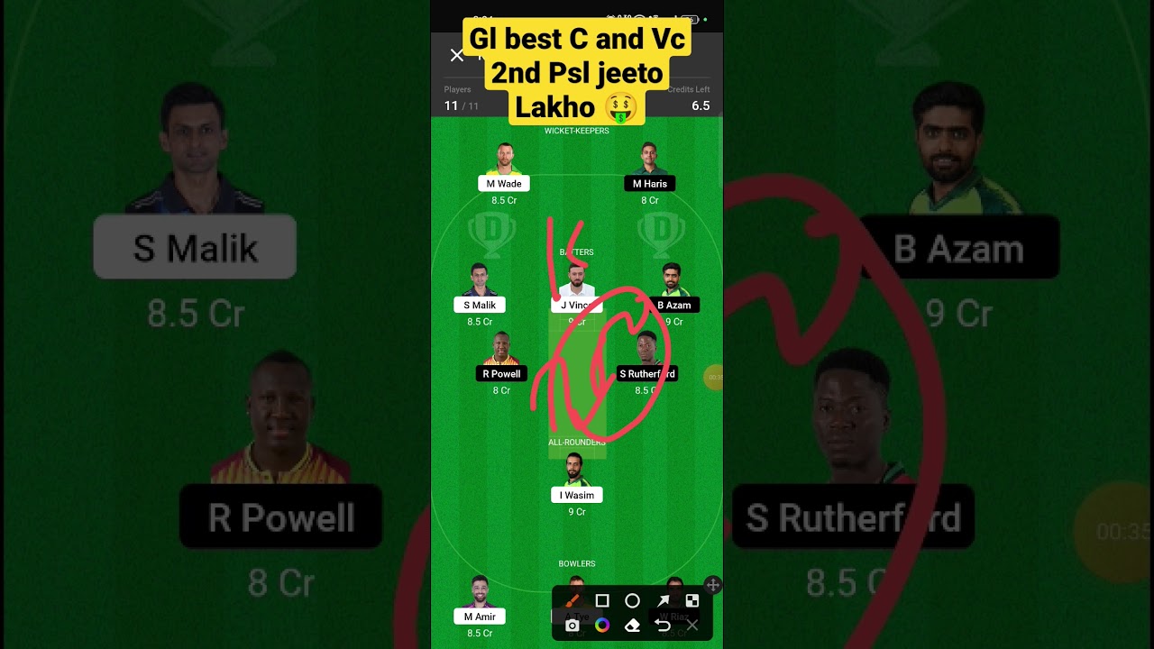 KAR vs PES Dream11 Team II KAR vs PES Dream11 Team Prediction II 2ND PSL T20 II kar vs pes dream11