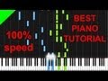Miley Cyrus - Wrecking Ball piano tutorial