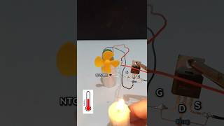 Temperature controlled fan 🌡️🌬️ #experiment #electronic #scienceproject #project  #shorts