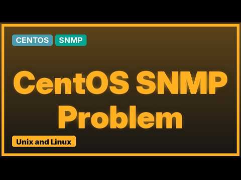 Unix & Linux: How to properly configure snmpd?