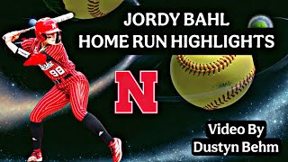 Jordy Bahl Nebraska Husker Softball Home Run Highlights #jordybahl #huskers #nebraska #softball