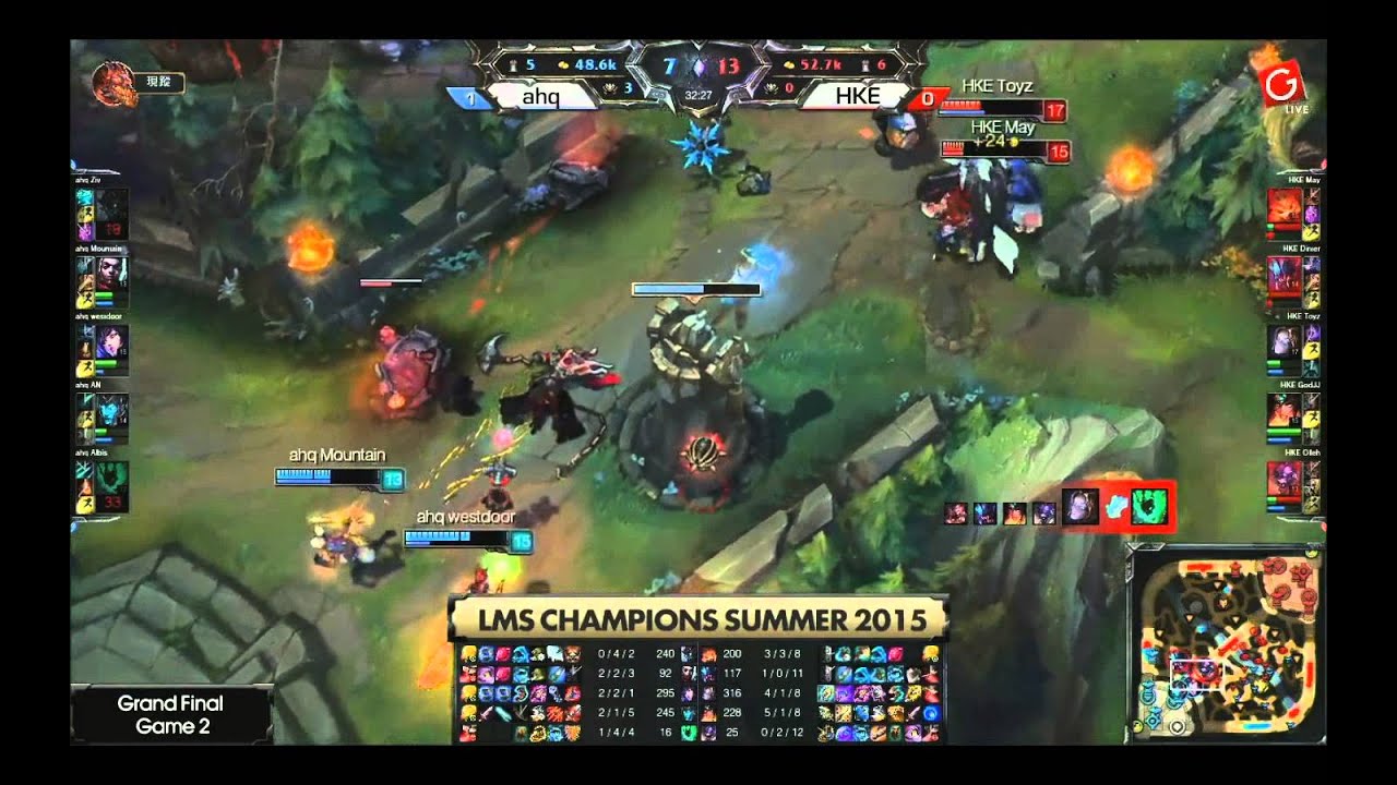 LMS夏季總冠軍賽 HKE vs AHQ 第二場精華