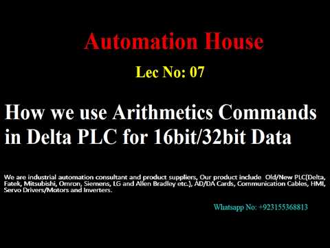 How to use Arithmetics Commands in DELTA PLC #Addition #subtraction #Multiplication  #Division