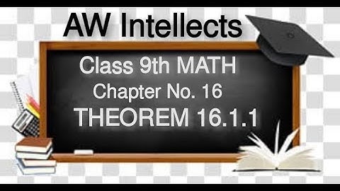 Class 9th | Math | Theorem | Chapter 16 | 16.1.1 | Lec # 1 | Complete Detail | Urdu_Hindi
