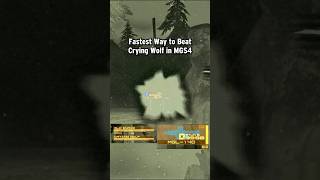 Fastest Way to Beat Crying Wolf in MGS4