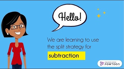Split Strategy for Subtraction, Episode 1: No Borrowing