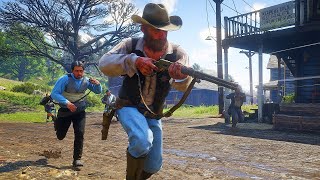 Lawmen vs Criminals | Red Dead Redemption 2 NPC Wars 123