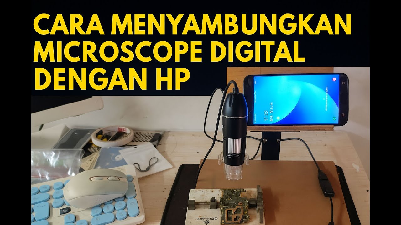Cara Menghubungkan hp smartphone android dengan Digital Microscope 1600x
