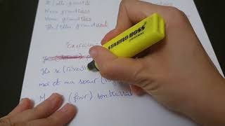 conjugaison passé simple verbe du 1 er et 2 ème groupe