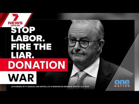One Nation launches million-dollar donation drive | 7NEWS