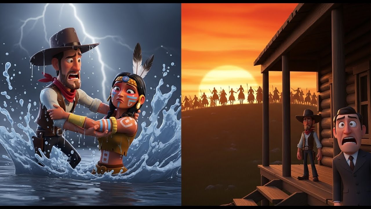 Cowboy Saved Giant Apache Sister From Drowning, She Returned With 200 Warriors & A Demand
