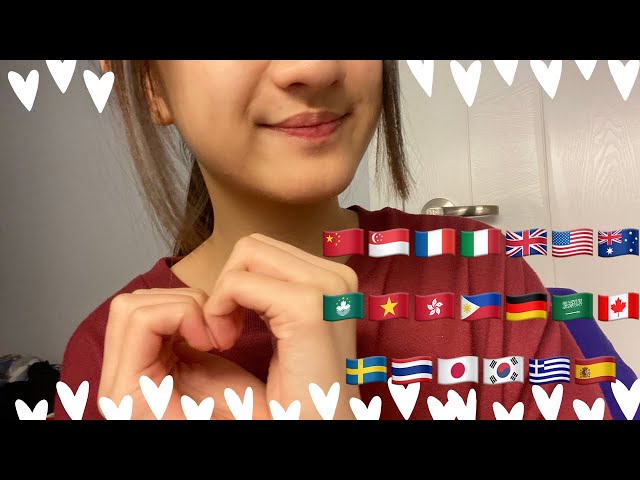 ASMR Different Languages in Don’t worry(SUB)