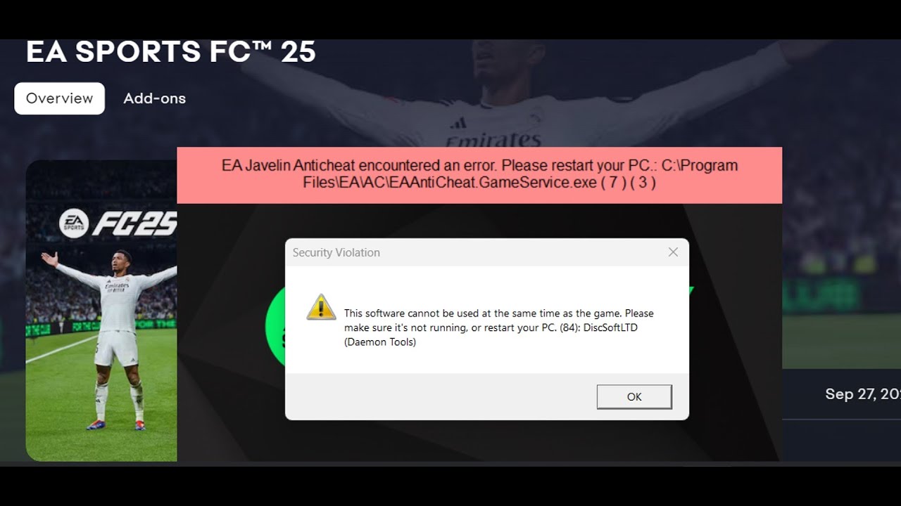 Fix EA FC 25 Error This Software Cannot Be Used At Same Time As