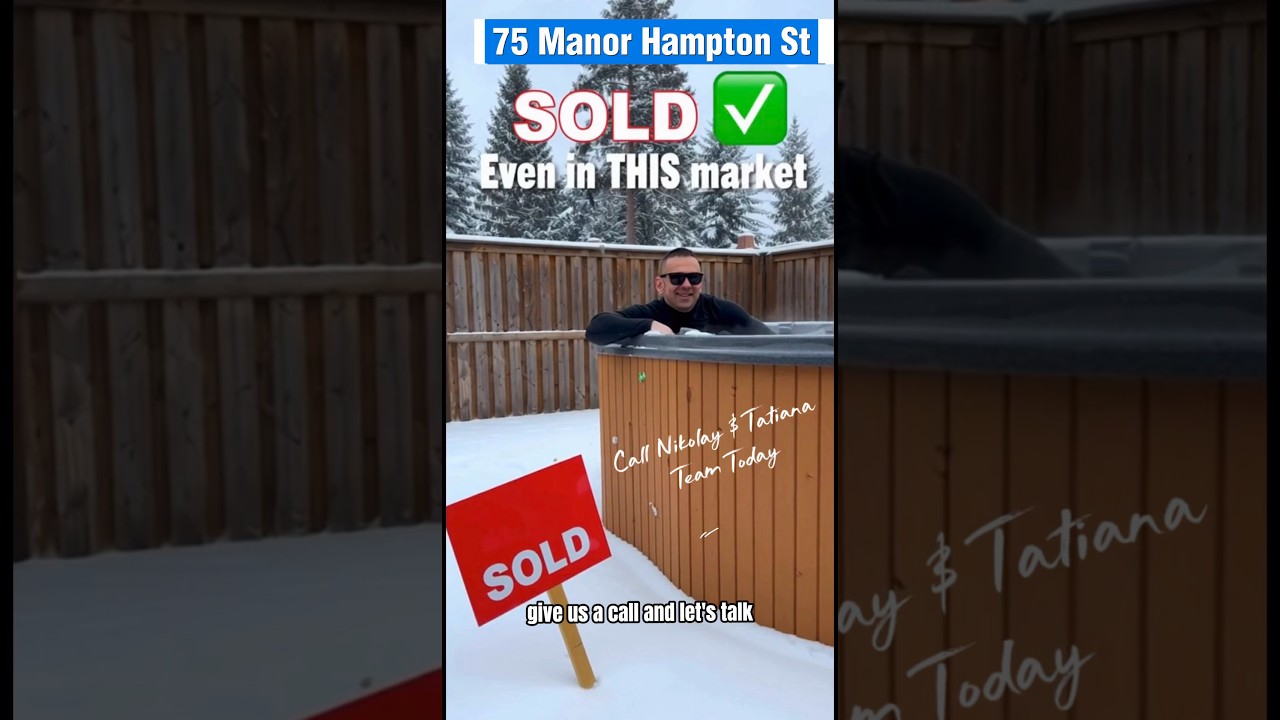 30 дней. 1 гидромассажная ванна. Продано! 😎 #newmarketontario #justsold #eastgwillimbury #newmark...