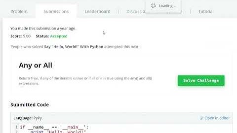 Say  Hello, World!  With Python|| HackerRank || #1code