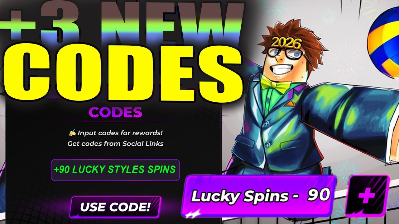 ALL WORKING CODES FOR VOLLEYBALL LEGENDS IN 2026 ROBLOX VOLLEYBALL 