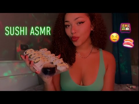 ASMR Sushi Mukbang | High Sensitivity Eating Sounds 🍣🍱