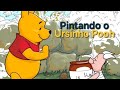 Pintando o desenho do Ursinho Pooh