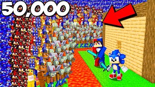 ¡50,000 Enemigos vs Las Casas Más Seguras De Minecraft! 🏠😱