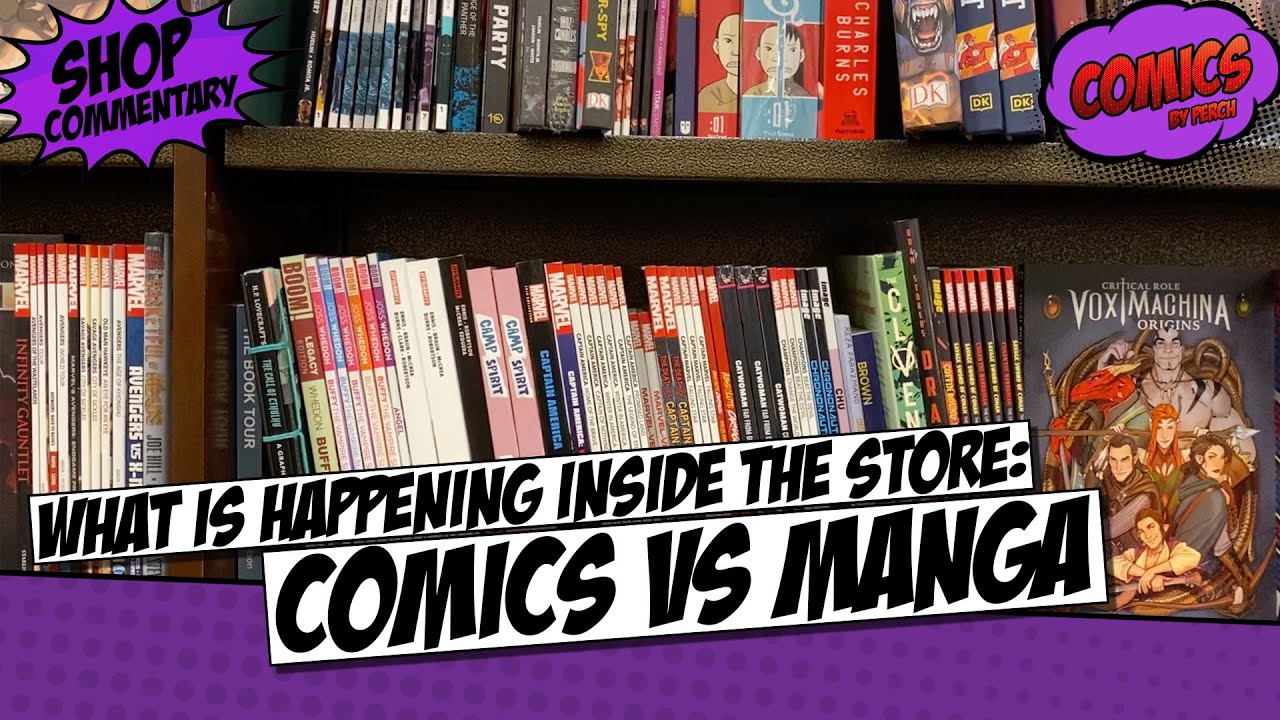 What is happening inside the store: Comics vs Manga