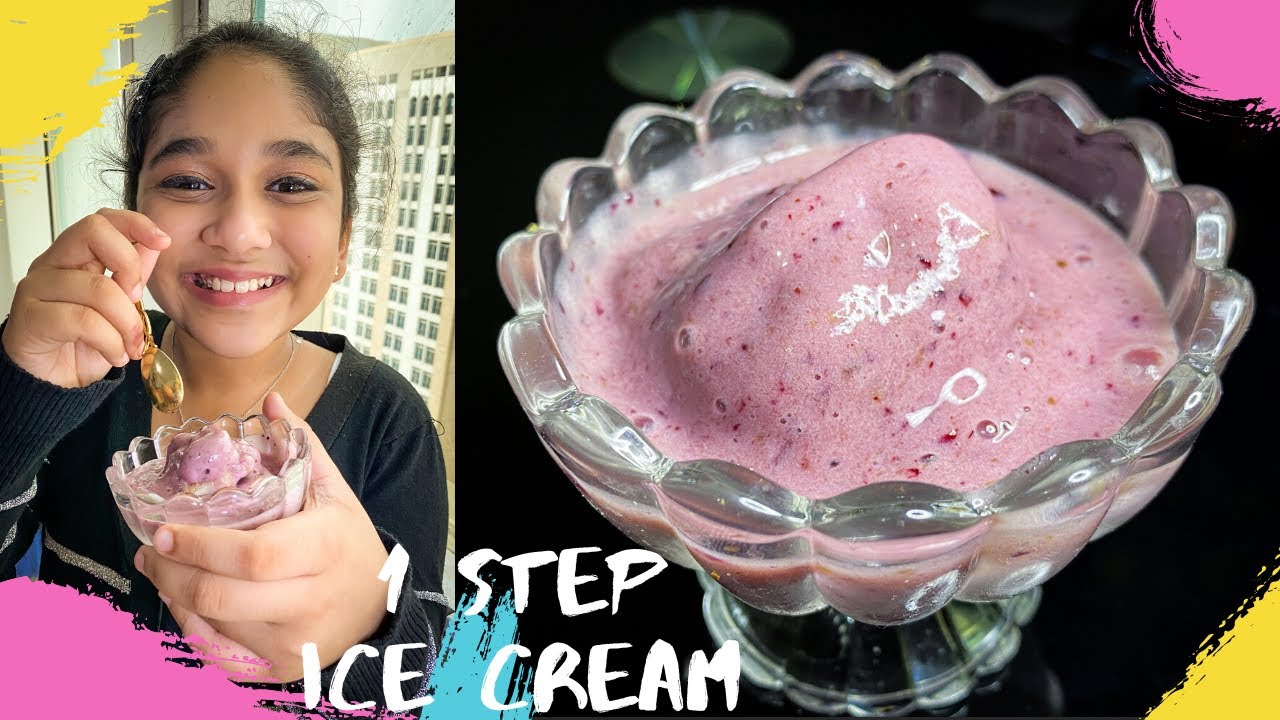 Homemade Ice Cream with just 1 Step No Sugar Ice Cream YouTube