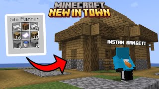 Bikin Rumah Tapi Ga Perlu Ngebuild?!! | Minecraft New In Town #1