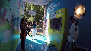 Kinect Interactive AR Photobooth | Positivus Festival