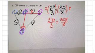 Example of Angle Bisector/Proportional Side Theorem 1