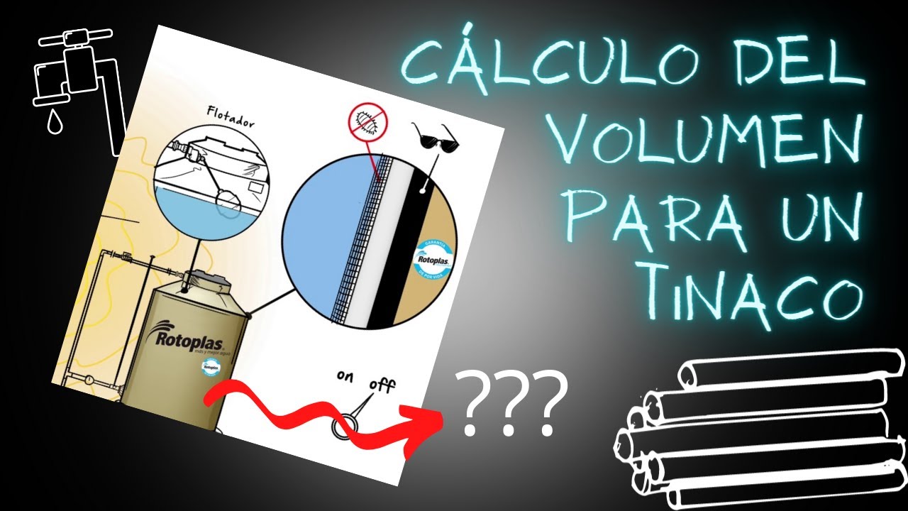 Como calcular la capacidad de un tinaco. - YouTube