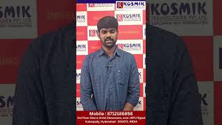 TESTING TOOLS STUDENT REVIEW |Best Testing Tools Training Institute In KPHB Hyderabad#kosmik#testing