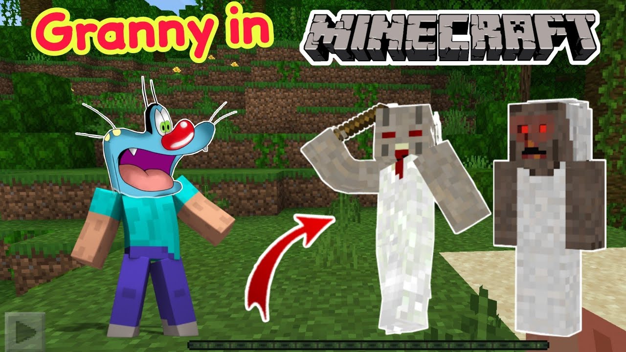 Granny In Minecraft with oggy and jack voice
