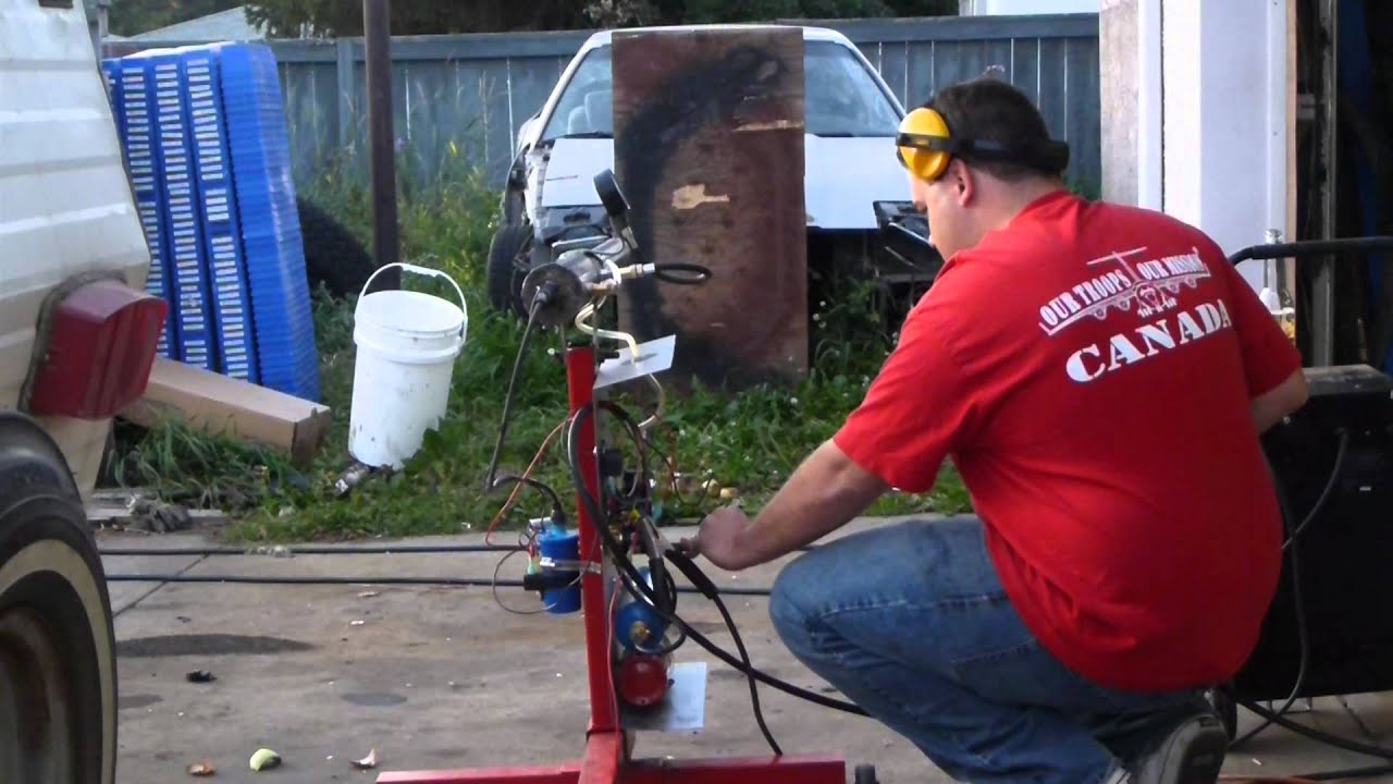 Real spud gun ! Propane + o2 autoloader w/ remote fire - YouTube