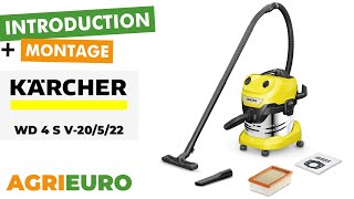 Introduction and assembly of the Karcher WD 4 S V-20/5/22 - Vacuum cleaner - 20 litres