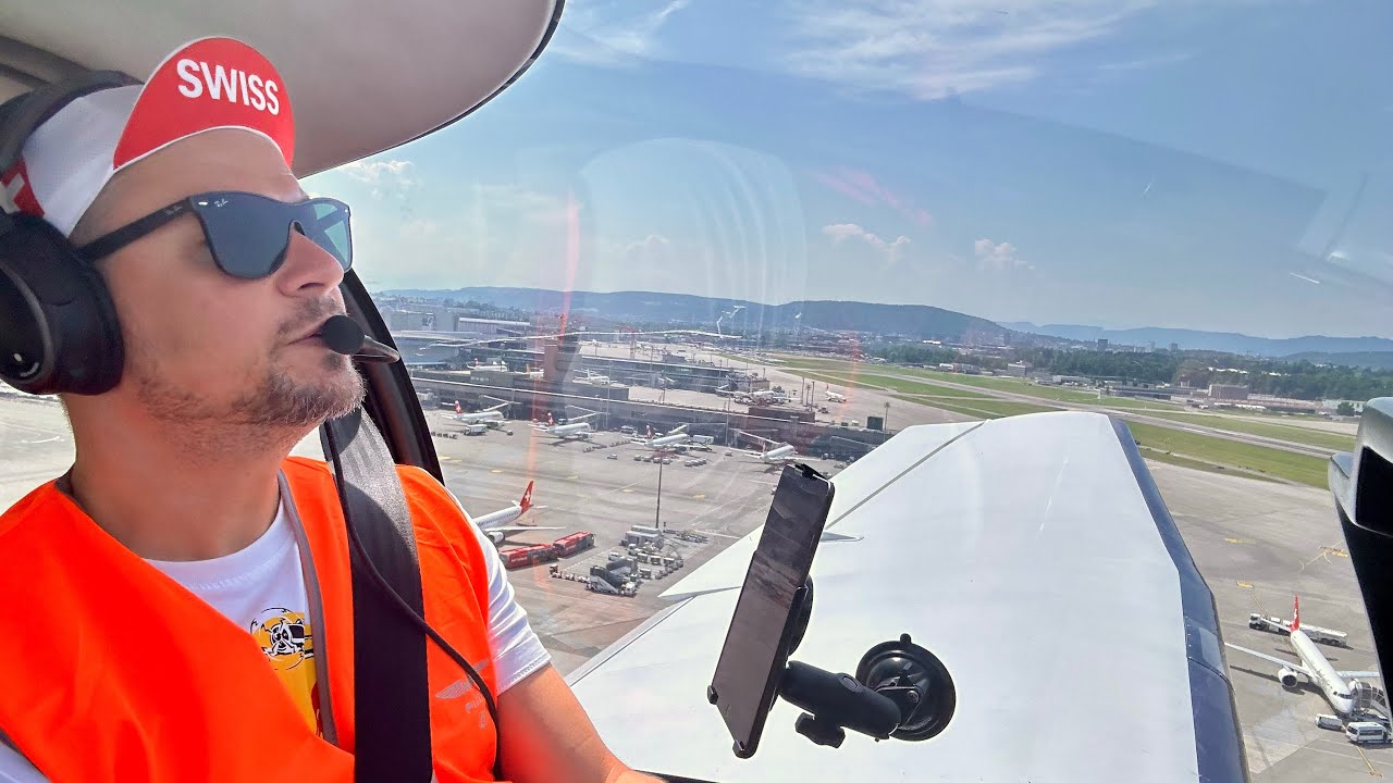 VFR FLIGHT | BIRRFELD (LSZF) - ZURICH (LSZH) | DR400 ROBIN