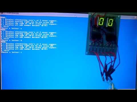 Parallel Port Interfacing using Assembly Language