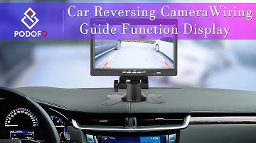 12V/24V Car Reversing Camera 4Pin + 7" LCD Monitor (F0505) Apperance+Wiring guide+Function display