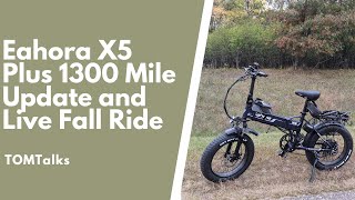 Eahora X5 Plus Electric Bike Live Ride From the Drivers View (Handlebar view)