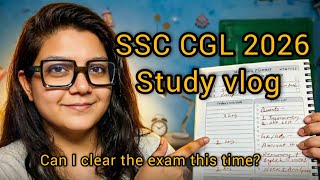 SSC CGL Preparation Vlog 🚀 | 10+ Hours Productive Study Routine | MockTest #ssc #cgl #upsc #update