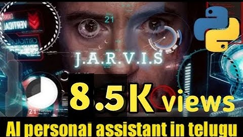 How to create A.I PERSONAL ASSISTANT in python | in  TELUGU | desktop voice assistant project